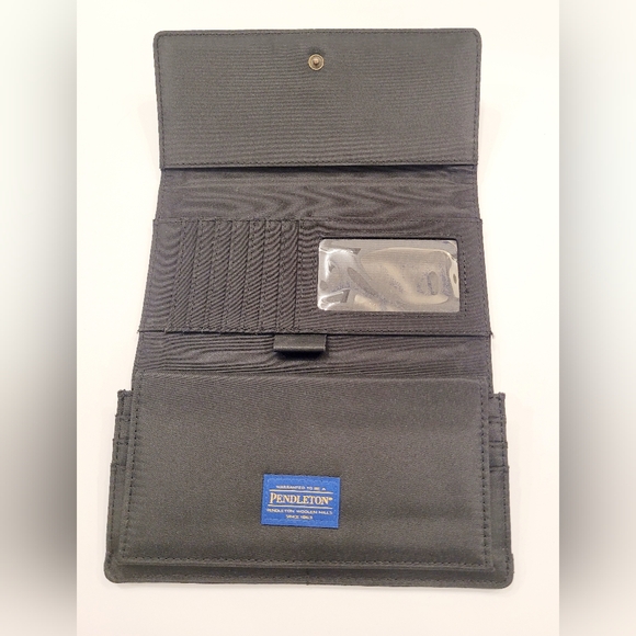 Pendleton Aztec Multicolor TriFold Wallet. Vintage Leather - Picture 3 of 4